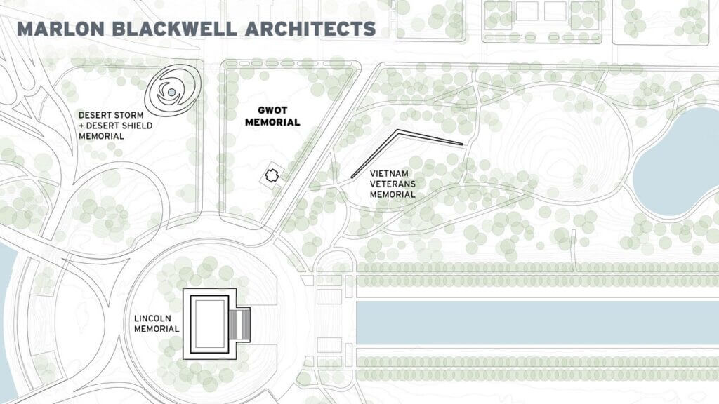 Construction of the Global War on Terror Memorial on the National Mall