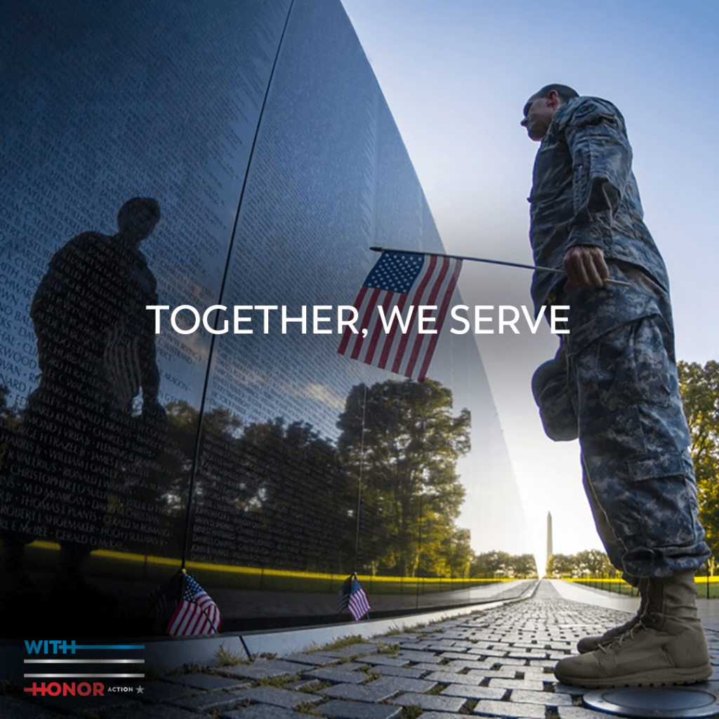 With Honor Joins Bipartisan Veteran Members of Congress to Clean the Vietnam Wall before Memorial Day Weekend.