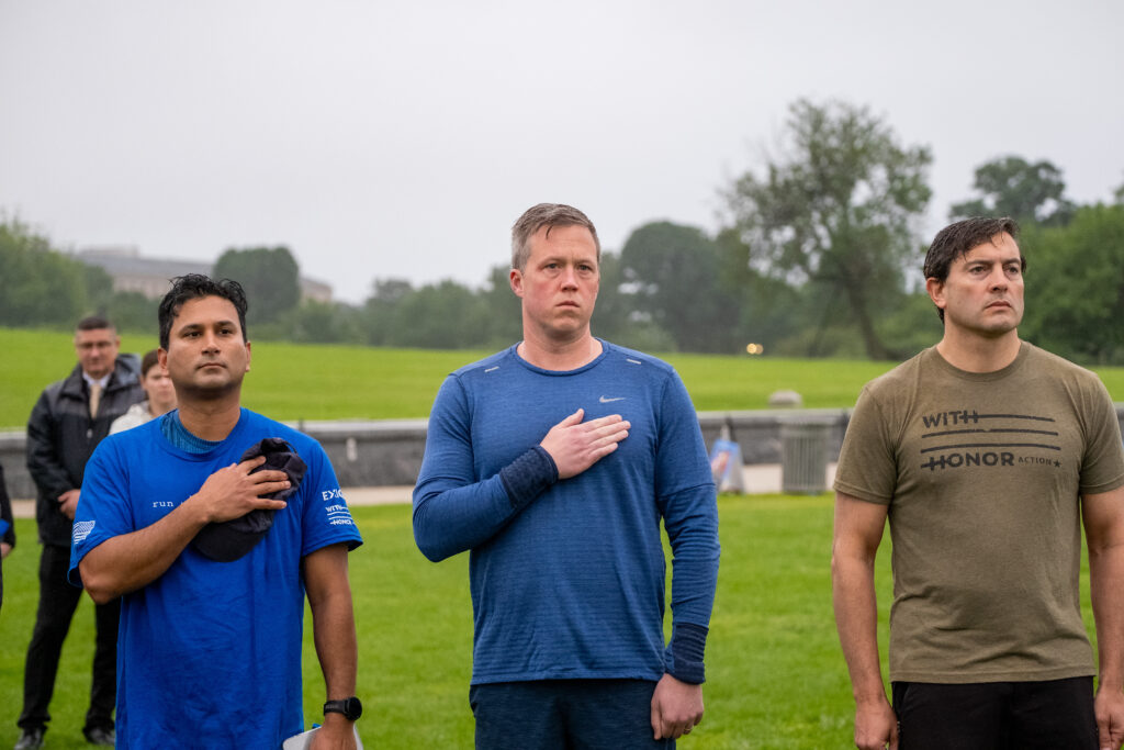 Annual Memorial Day Wall Cleaning & wear blue: run to remember